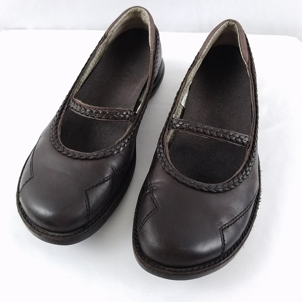 Merrell Womens Size 8 Leather Mary Janes Espresso